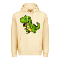 Pina Colada Cartoon T-Rex Premium Hoodie - HowdyJamesFarm