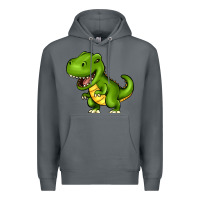 Rock Cartoon T-Rex Premium Hoodie - HowdyJamesFarm