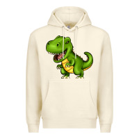 Sandshell Cartoon T-Rex Premium Hoodie - HowdyJamesFarm