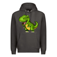 Smoke Cartoon T-Rex Premium Hoodie - HowdyJamesFarm