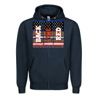 Navy America back the red Zipper Hoodie - TumblerDesignByShophia