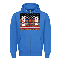 True Royal America back the red Zipper Hoodie - TumblerDesignByShophia
