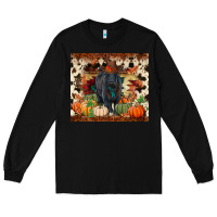Black Fall black angus Long Sleeve Tee - RanaPortraitStore
