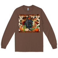 Chestnut Fall black angus Long Sleeve Tee - RanaPortraitStore