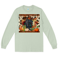 Matcha Fall black angus Long Sleeve Tee - RanaPortraitStore