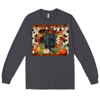 Smoke Fall black angus Long Sleeve Tee - RanaPortraitStore