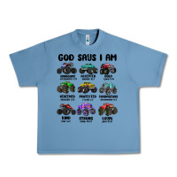 Pebble Blue god says i am Urban Heavy Tee - MaliasSmallBusiness