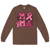 Chestnut Breast Cancer Awareness mama ribbon Long Sleeve Tee - LillyAllenDesigns