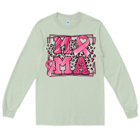 Matcha Breast Cancer Awareness mama ribbon Long Sleeve Tee - LillyAllenDesigns