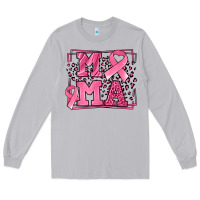 Breast Cancer Awareness Mama Ribbon Long Sleeve Tee | Teevron