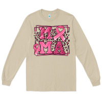 Mushroom Breast Cancer Awareness mama ribbon Long Sleeve Tee - LillyAllenDesigns
