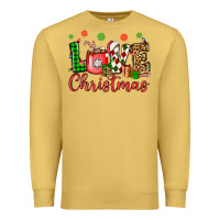 Antique Gold love christmas Premium Sweatshirt - OliviaCreatesArt