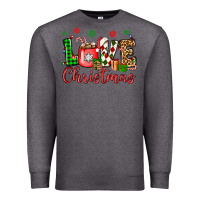Charcoal Heather love christmas Premium Sweatshirt - OliviaCreatesArt