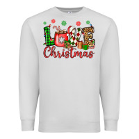 Dove Grey love christmas Premium Sweatshirt - OliviaCreatesArt
