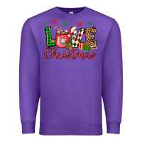 Purple love christmas Premium Sweatshirt - OliviaCreatesArt