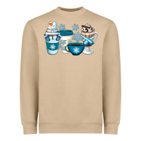 Mushroom Winter Coffee Cups Heavyweight Sweatshirt - Artiststas