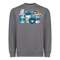 Storm Winter Coffee Cups Heavyweight Sweatshirt - Artiststas