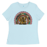 Baby Blue soldier boots camouflage leopard gemstone rainbow Ladies Tee - Artiststas