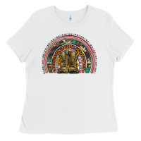 White soldier boots camouflage leopard gemstone rainbow Ladies Tee - Artiststas