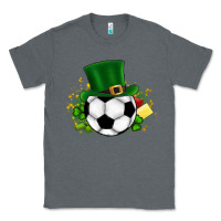 Charcoal Heather Football Ball Classic Tee - CowhideDigitalArt
