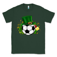 Sports Green Football Ball Classic Tee - CowhideDigitalArt