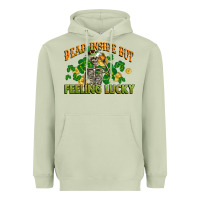 Matcha Dead inside but feeling lucky St. Patrick's Day Heavyweight Hoodie - CowGirlArtShop