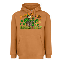 Meerkat Dead inside but feeling lucky St. Patrick's Day Heavyweight Hoodie - CowGirlArtShop