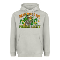 Moon Dust Dead inside but feeling lucky St. Patrick's Day Heavyweight Hoodie - CowGirlArtShop
