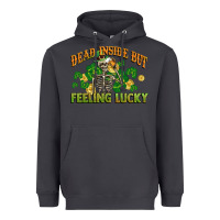Smoke Dead inside but feeling lucky St. Patrick's Day Heavyweight Hoodie - CowGirlArtShop