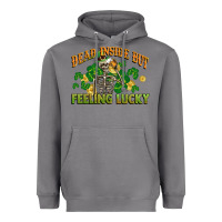 Storm Dead inside but feeling lucky St. Patrick's Day Heavyweight Hoodie - CowGirlArtShop