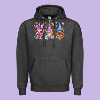Easter Gnomies Easter Day Zipper Hoodie Designed By Howdyjamesfarm