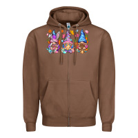 Chestnut Easter gnomies Easter Day Zipper Hoodie - HowdyJamesFarm