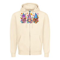 Sandshell Easter gnomies Easter Day Zipper Hoodie - HowdyJamesFarm