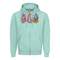 Seafoam Easter gnomies Easter Day Zipper Hoodie - HowdyJamesFarm