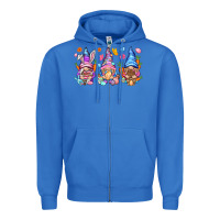 True Royal Easter gnomies Easter Day Zipper Hoodie - HowdyJamesFarm