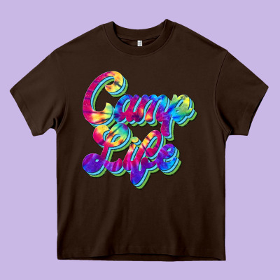 Camp Life Heavy Core Tee Designed By Jahusdesignshop