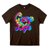 Chocolate Brown camp life Heavy Core Tee - JahusDesignShop