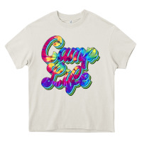 Cream camp life Heavy Core Tee - JahusDesignShop