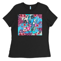 Black dentist element with flowers Ladies Tee - AdoDesignShop