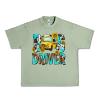 Oil Green bus driver Urban Heavy Tee - NancyCooperArtShop