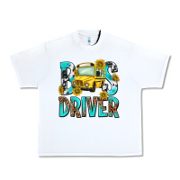 White bus driver Urban Heavy Tee - NancyCooperArtShop