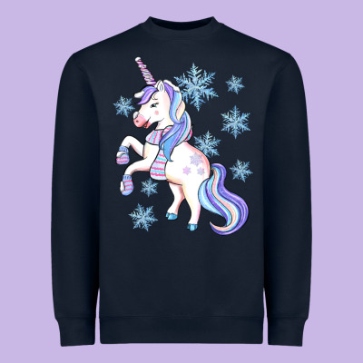 Winter Unicorn Heavyweight Sweatshirt Designed By Artiststas