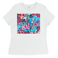 White dentist element with flowers Ladies Tee - AdoDesignShop