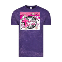 Cloud Purple doing my best and letting god Vintage Tee - MaliasSmallBusiness
