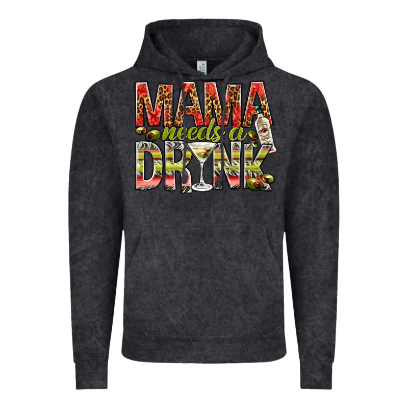 Mama Needs A Drink Vintage Hoodie by NancyCooperArtShop | Teevron