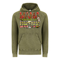 Vintage Olive mama needs a drink Vintage Hoodie - NancyCooperArtShop