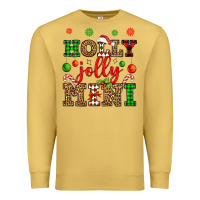 Antique Gold holly jolly mini Premium Sweatshirt - OliviaCreatesArt