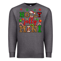 Charcoal Heather holly jolly mini Premium Sweatshirt - OliviaCreatesArt