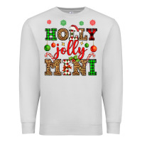 Dove Grey holly jolly mini Premium Sweatshirt - OliviaCreatesArt