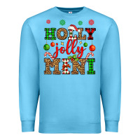 Ocean Blue holly jolly mini Premium Sweatshirt - OliviaCreatesArt